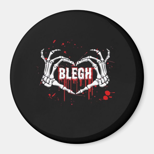 Blodnedbrytning, Skeleton Heart Händer Emo, Metalc Magnet (Framsidan)