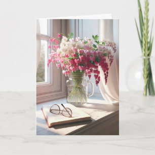Blödning av hjärt- Bouquet med Bok Kort
