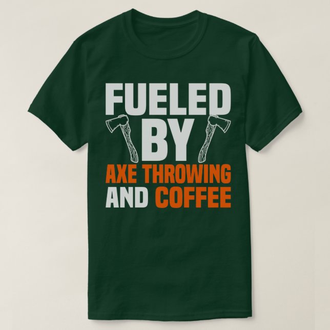Blödning genom ax-uppblåsning och kaffe t shirt (Design framsida)