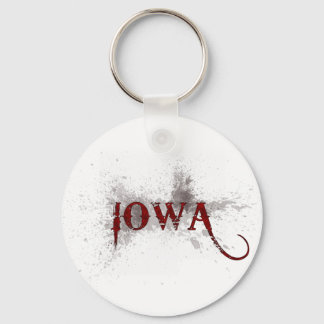 Blödning Grunge Iowa Keychain Nyckelring