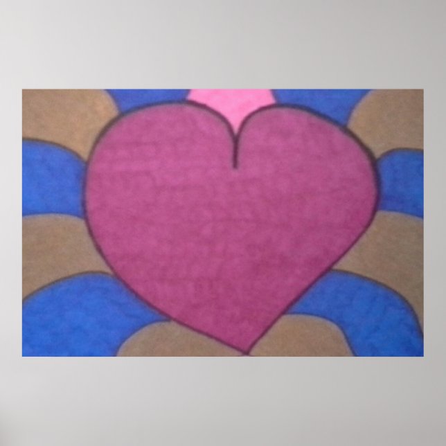 Blödning Heart Art Poster (Framsidan)