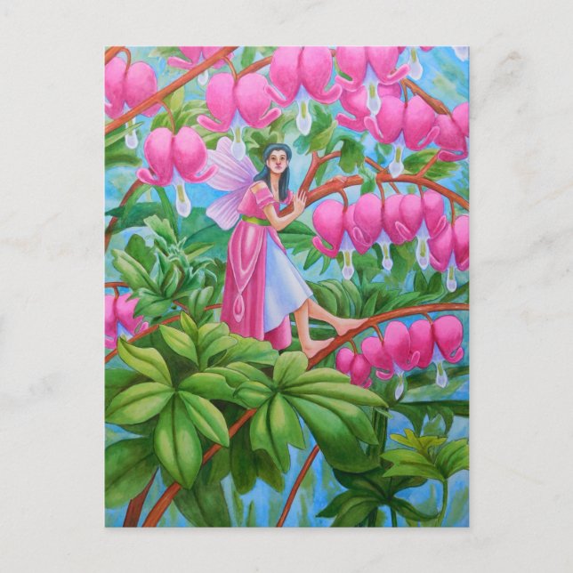 Blödning Heart Fairy Vykort (Framsida)