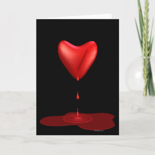 Blödning Heart Helgkort