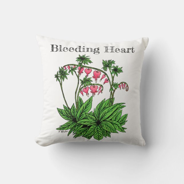 Blödning Heart Kudde (Framsida)