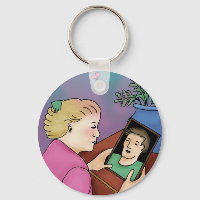 Blödning Heart Nyckelring (Framsida)