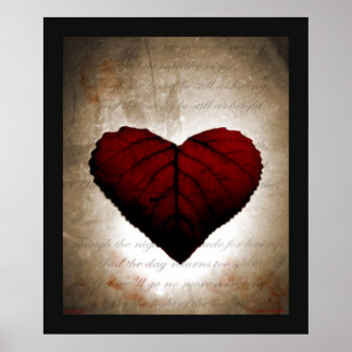 Blödning Heart Poster