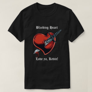 Blödning Heart Valentine Day Manar-Shirt Tröja