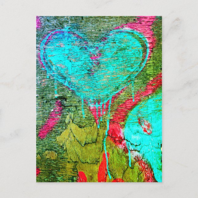 Blödning Heart Vykort (Framsida)