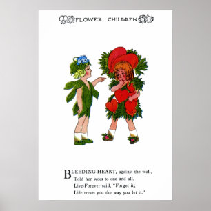 Blödning-hjärta och levande frost poster