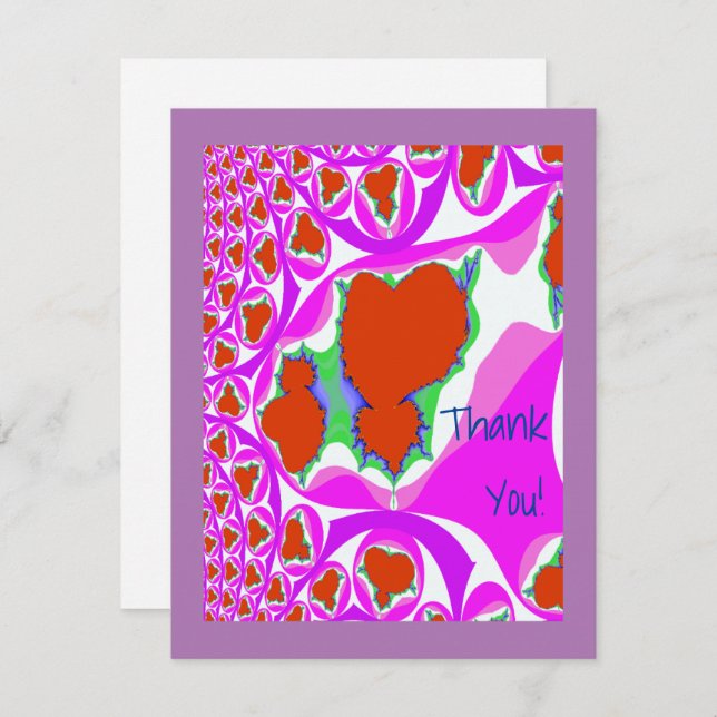 Blödning Hjärtfjällande - fet tackkort Tack Kort (Fram/baksida)