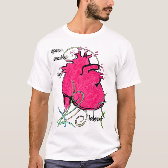 Blödning i hjärtat t-shirt (Framsida)