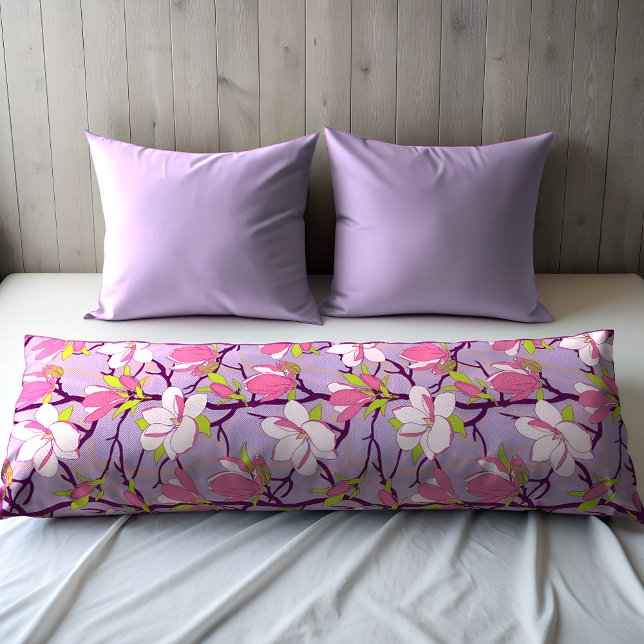 Blodning Magnolia Body Pillow Kroppskudde (Blooming Magnolia Body Pillow)