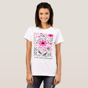 Blödning med hopp om bröstcancer t shirt