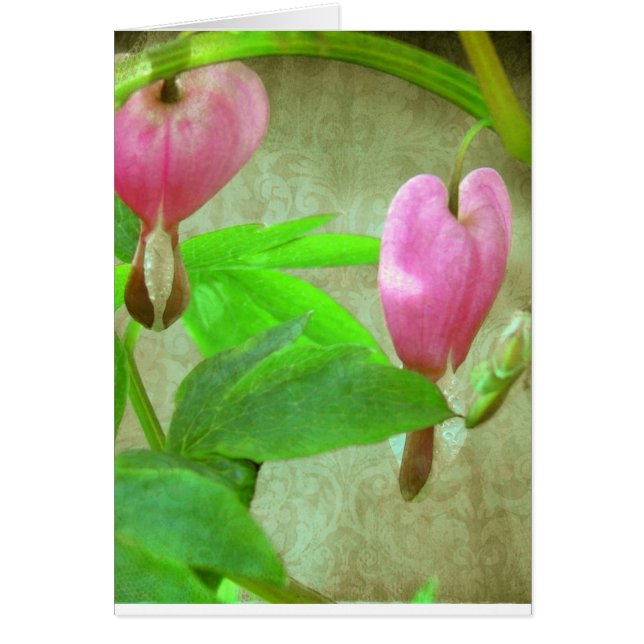 Blödning med Struktur Hälsningskort (Framsidan)