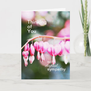 Blödningshjärtblommor Sympatkort Kort