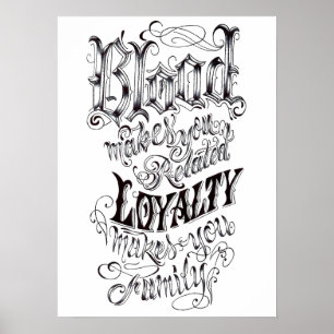 Blodrelaterat, förmånsfamilj 16 x 22 tum poster
