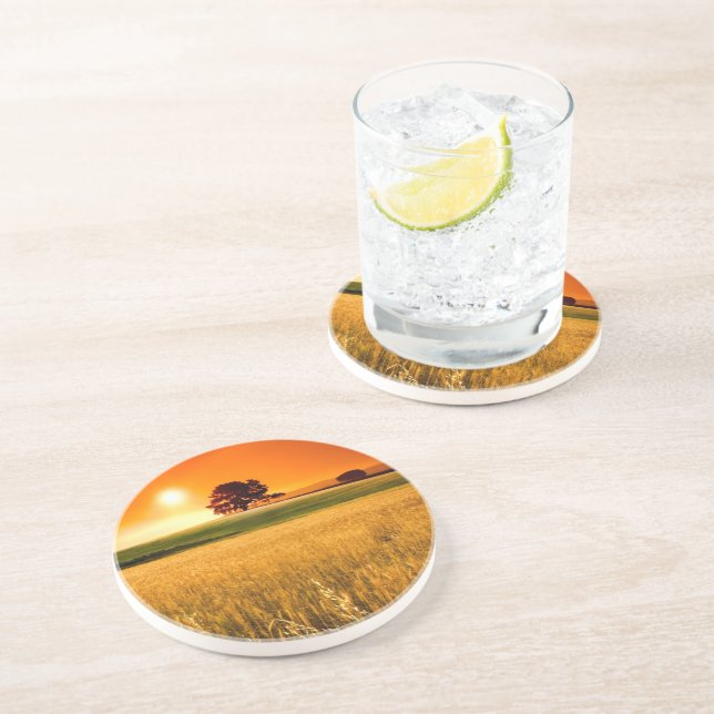 Blodröd solnedgång underlägg sandsten (Sidan)