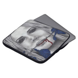 Blodrosor Vampire Kvinna Goth Skräck Fantasi Konst Laptop Sleeve