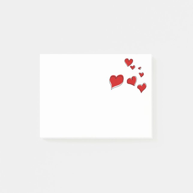 Blöds hjärtor noterar post-it block (Framsida)