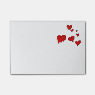 Blöds hjärtor noterar post-it block