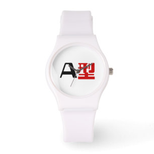 Blodsgrupp A Japanska Kanji Armbandsur