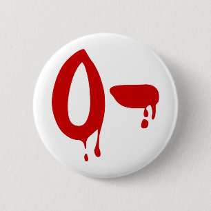 Blodsgrupp O- Negativare #Horror Hospital Knapp