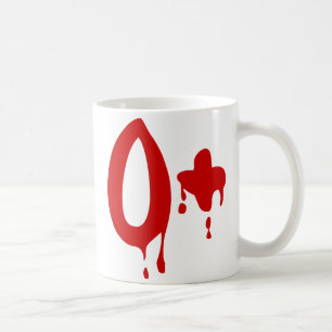 Blodsgrupp O+ Positiv #Horror Sjukhus Kaffemugg