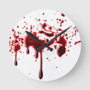 blodsplatter 3 rund klocka