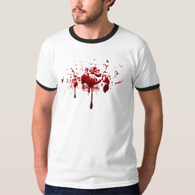 Blodsplatter T-shirt (Framsida)