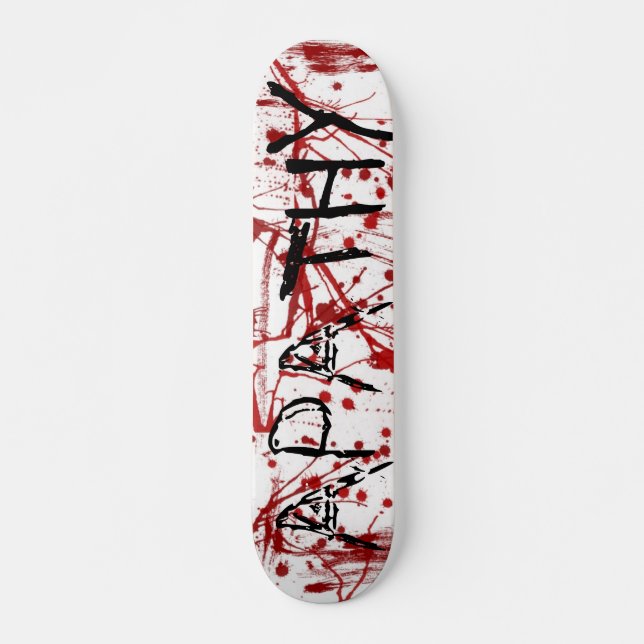 BlodSplatterapati Old School Skateboard Bräda 21,6 Cm (Framsida)
