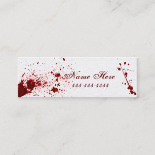 BlodSplattervisitkort V2 Mini Visitkort