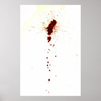 Blodspridare på väggen poster