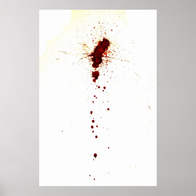 Blodspridare på väggen poster (Framsidan)