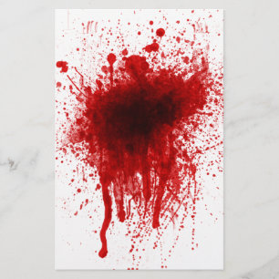 Blodspridare Realistisk Brevpapper