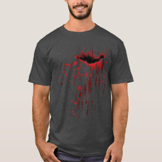 Blodstänk Blodfläck Halloween Zombie vintage T Shirt