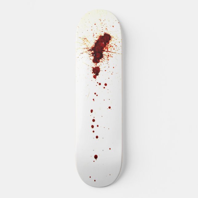 Blodstänk på väggen mini skateboard bräda 18,5 cm (Framsida)