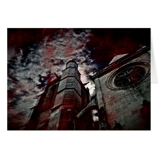 Blodstänkt katedral OBS kort (Framsidan Horizontal)