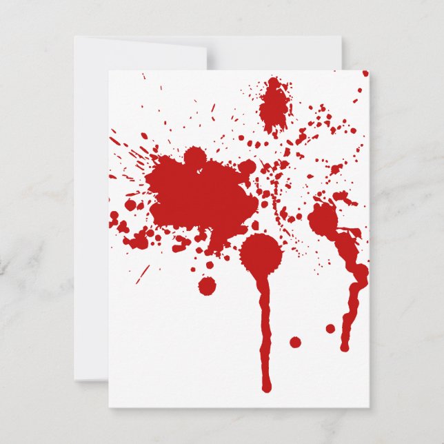Blodstilla Bloody Wound Bleeding Halloween Kort (Framsida)