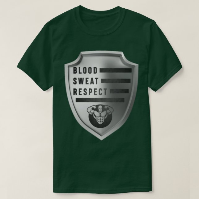 Blodsvett och respekt t shirt (Design framsida)