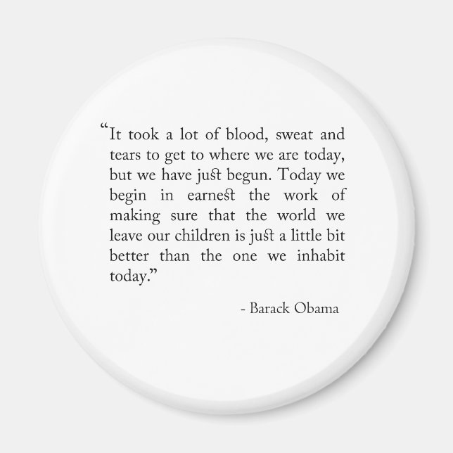 blodsvett och tårar magnet (Framsidan)