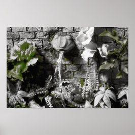 Blodtea och rödsträngsgrop Fontän Skriv ut Poster