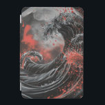 "Blodtid" iPad Mini Skydd<br><div class="desc">Måne ligger över ett roterande svart hav, yta läckte ut med ett krimskt kaos. I den här högslagna konsten kolliderar mytiska tidvatten med celestial lugn och skapar en visceral scen som är både apokalyptisk och vacker. Det är en storm i rymden - del Hokusai, del tungt metall. Monokrom palett med...</div>