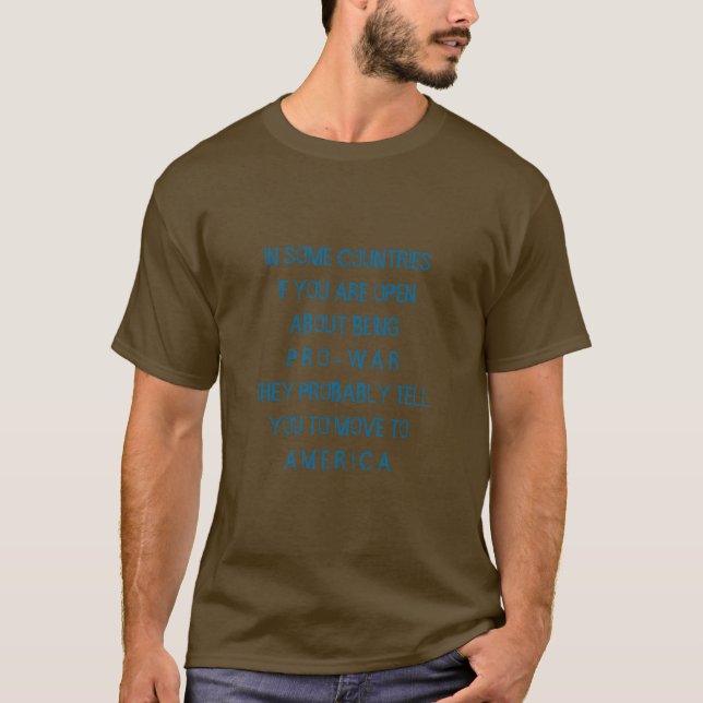 blodtörstiga Amerika [3317606] Tee Shirt (Framsida)