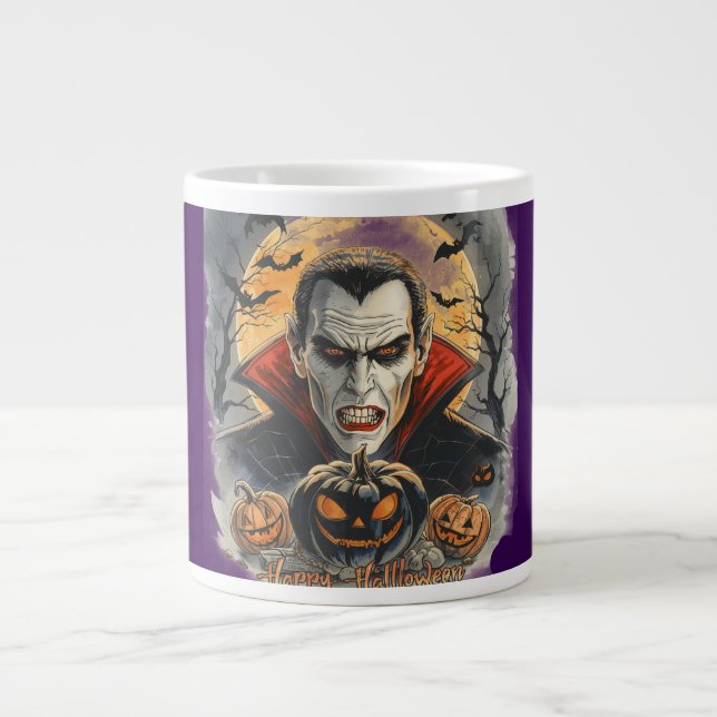 Blodtörstiga Vampire Huntz Under Fullmånen  Jumbo Mugg (Framsidan)
