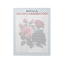 Blodtryckslogg för rosa och blått Ro