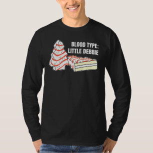 Blodtyp Little Debbie julskaka Inspirerad X T Shirt