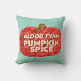 Blodtyp: Pumpkin Spice Dekorativ kudde