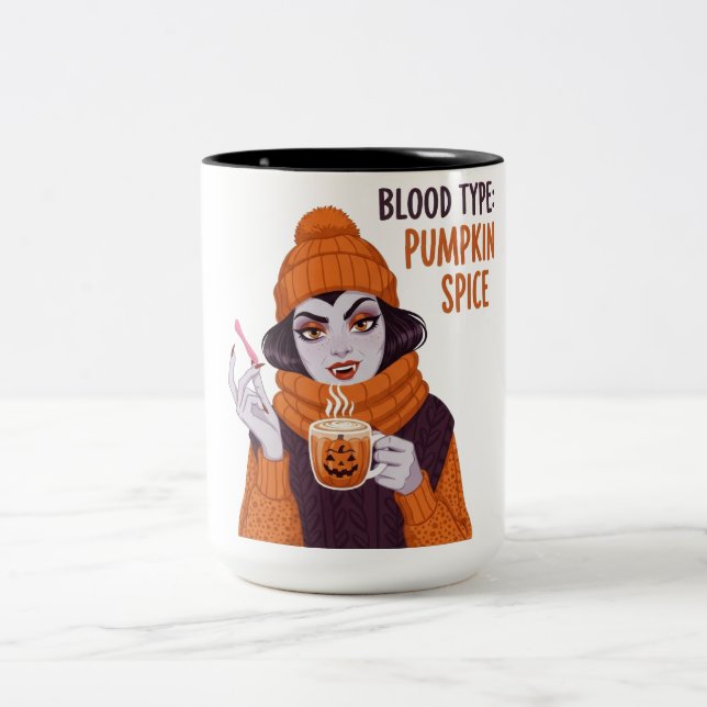 Blodtyp: Pumpkin Spice Två-Tonad Mugg (Center)