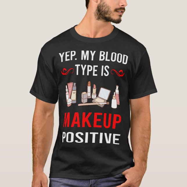 Blodtyp Smink T Shirt (Framsida)