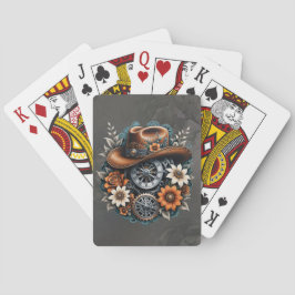 Blodväxlar: Steampunk cowboyen stil. Casinokort